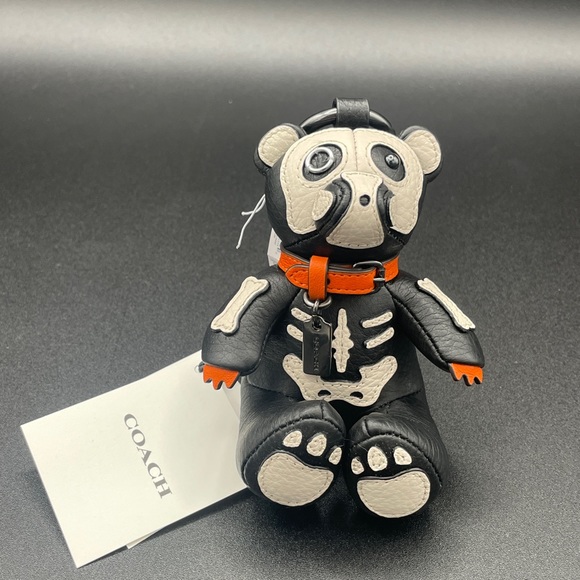 Coach Halloween Skeleton Bear Bag Charm - Picture 1 of 7